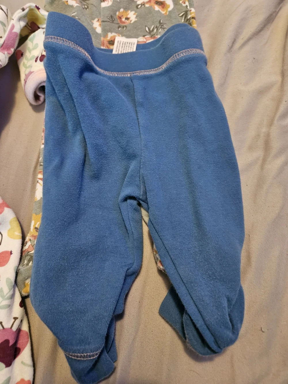 Gray & Green Striped Baby One-Piece Romper Plus 4 More Pieces